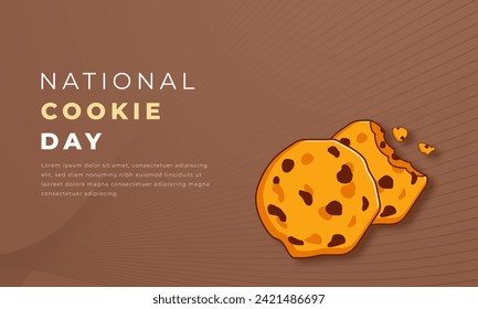 National Cookie Day Paper cut style Vector Design Illustration for Background, Poster, Banner, Advertising, Greeting Card
