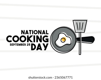 National Cooking Day. September 25. Eps 10.