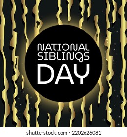 National Craft MonthNational Siblings Daysuitable for greeting card poster and banner