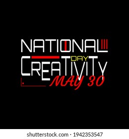 National Creativity Day . Geometric design suitable for greeting card poster and banner