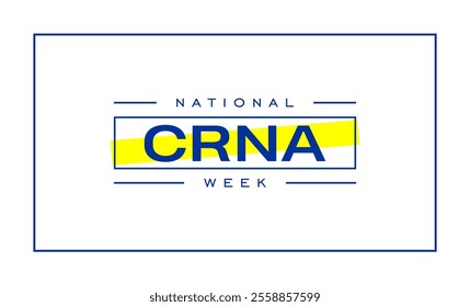 National CRNA Week Holiday Concept