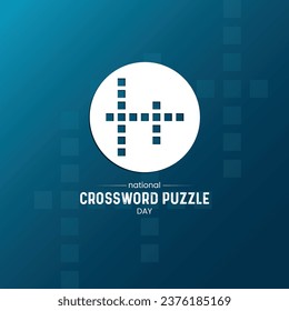 National Crossword Puzzle Day. Crossword Puzzle Vector Illustration.