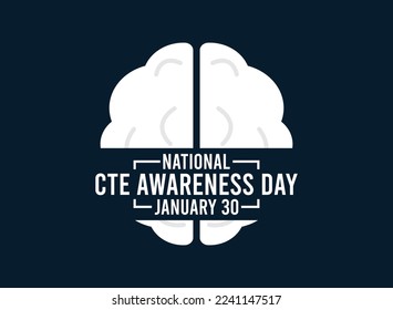 National CTE Awareness Day. Flat design vector. Poster, banner, card, background. Eps 10. svg