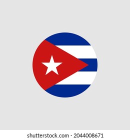 National Cuba flag, official colors and proportion correctly. Vector illustration. EPS10.