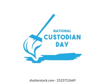 National Custodian Day. Flat design vector. Eps 10.