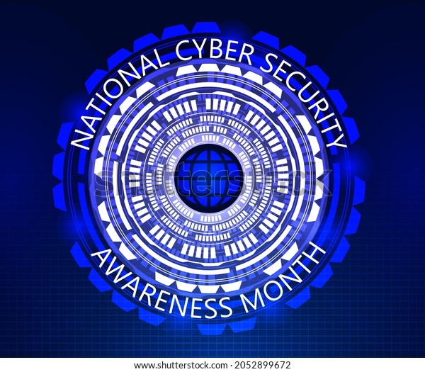 National Cyber Security Awareness Month Ncsam Stock Vector (Royalty ...