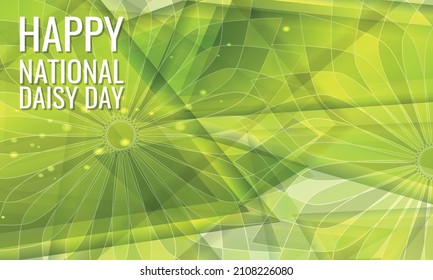  día nacional de la margarita. Diseño adecuado para carteles y pancartas de tarjetas de felicitación