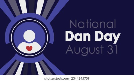 National Dan Day vector banner design. Happy National Dan Day modern minimal graphic poster illustration.