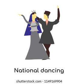 National dancing girl and boy vector vector isolated on white background for your web and mobile app design, National dancing girl and boy vector logo concept
