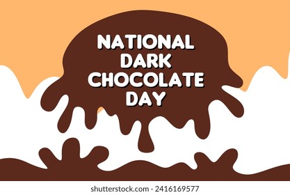 National Dark Chocolate Day with chocolate 