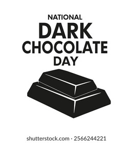 National dark chocolate Day Background Template design for Poster or Banner