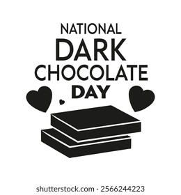 National dark chocolate Day Background Template design for Poster or Banner