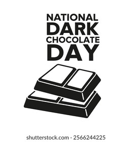 National dark chocolate Day Background Template design for Poster or Banner