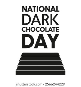 National dark chocolate Day Background Template design for Poster or Banner