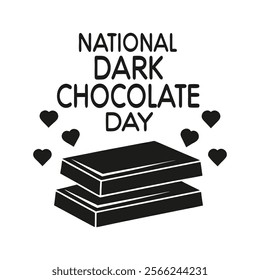 National dark chocolate Day Background Template design for Poster or Banner