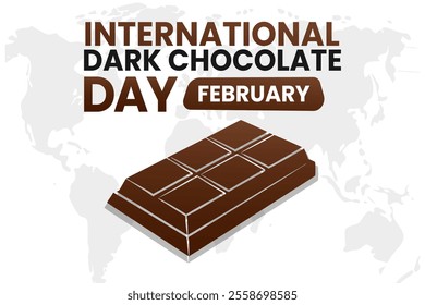 NATIONAL DARK CHOCOLATE DAY Vector Illustration background