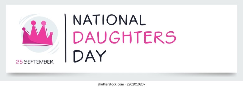 National Daughters Day, held on 25 September.