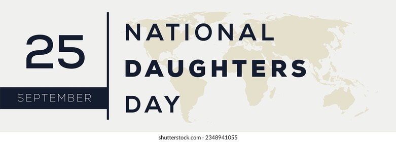 National Daughters Day, held on 25 September.