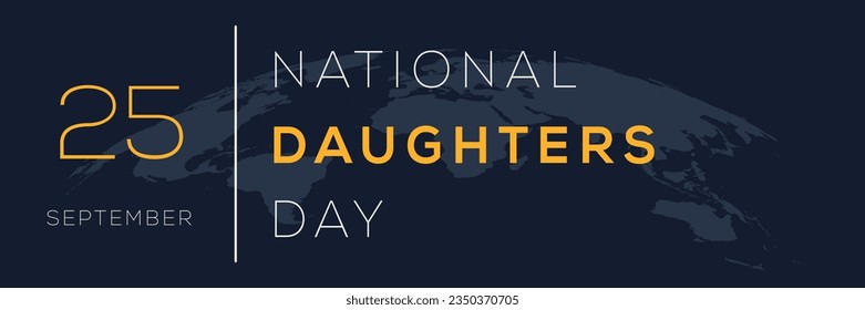 National Daughters Day, held on 25 September.