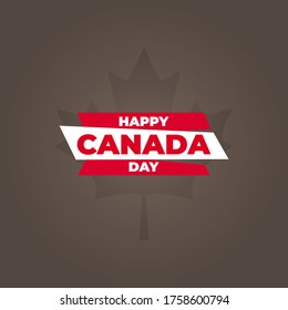 National Day Of Canada (Canada: Fete Du Canada Or Dominion Day). Celebrated Annually On July 1 In Canada. Vector Illustration