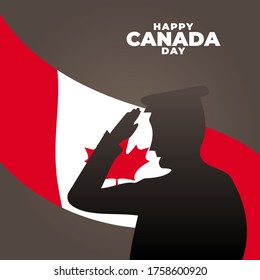National Day of Canada (Canada: Fete du Canada or Dominion Day). Celebrated annually on July 1 in Canada. vector illustration