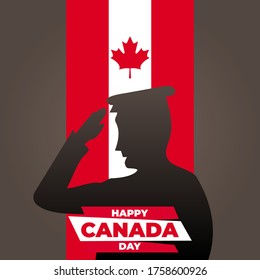 National Day of Canada (Canada: Fete du Canada or Dominion Day). Celebrated annually on July 1 in Canada. vector illustration