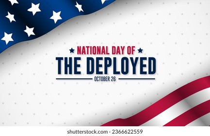 National Day Of The Deployed background vector illustration