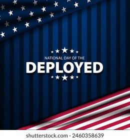 National Day Of The Deployed background vector illustration