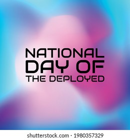 National Day of the Deployed. Geometric design suitable for greeting card poster and banner