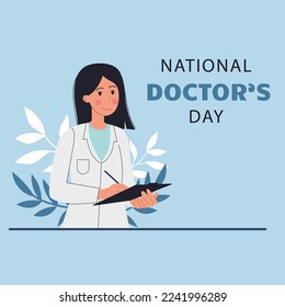 National Day of Doctors. Vector, illustration