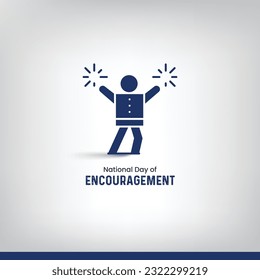 National Day of Encouragement. encouragement concept vector illustration.