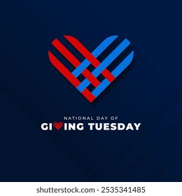 National Day of Giving Tuesday. Vector Illustration