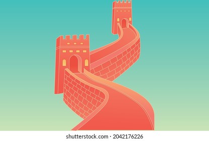 National Day Golden Week City Travel Illustration Chinese Style Building Poster