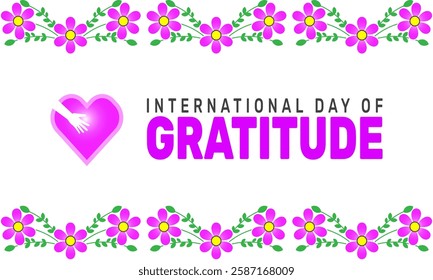 National Day of Gratitud is Celebrated in March. This holiday-themed design is perfect for backgrounds, banners, greeting cards, posters with text inscription, Classic social media posts.