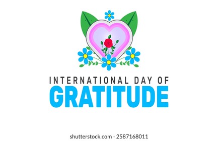 National Day of Gratitud is Celebrated in March. This holiday-themed design is perfect for backgrounds, banners, greeting cards, posters with text inscription, Classic social media posts.