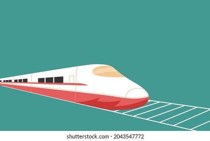 National day holiday departure tourist train illustration high-speed rail spring travel home poster