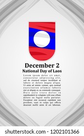 National Day of Laos vector illustration. Suitable for greeting card, poster and banner. 
