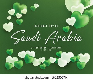 National Day of Saudi Arabia sale banner. Vector illustration. Vector