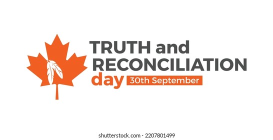 National Day of Truth and Reconciliation. 30 September. Vector illustration.