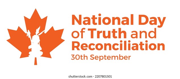 National Day Of Truth And Reconciliation. 30 September. Vector Illustration.