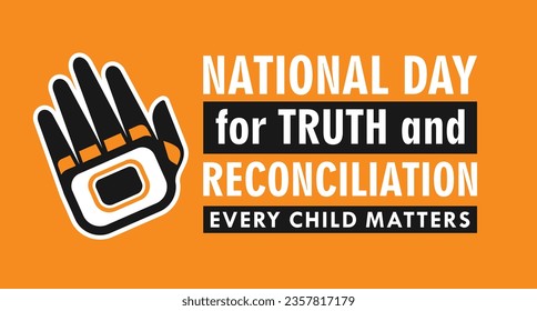 National Day for Truth and Reconciliation. 30th September. Every Child Matters. Vector Illustration. svg