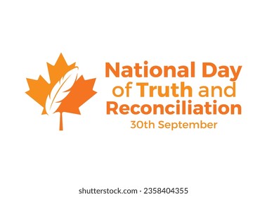 National Day for Truth and Reconciliation. 30th September. Every Child Matters. Vector Illustration.