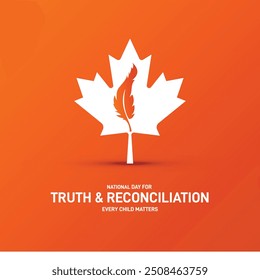 national day for truth and reconciliation. national day for truth and reconciliation creative poster, banner, social media post, background, template, postcard design etc. 