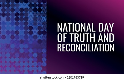 National Day Truth Reconciliation Design Suitable Stock Vector (Royalty ...