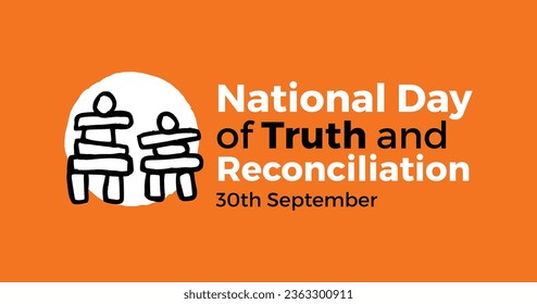 National Day for Truth and Reconciliation. Every Child Matters. Orange T-Shirt Day. 30th September. Vector Illustration.