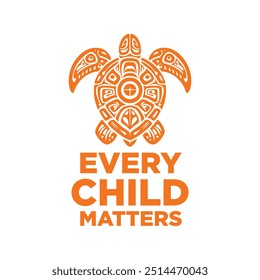 National Day for Truth and Reconciliation. Every child matter. Orange shirt day. 30 September. Vector illustration.	