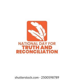 National day for truth and reconciliation, Orange shirt day, Every Child Matters, September 30,  social media post, poster, card greeting, event, website, banner concept, vector illustration, Canada.