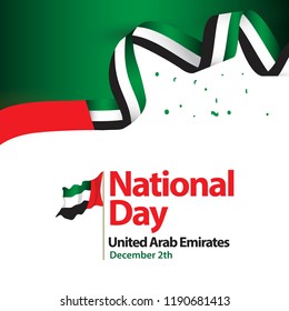 National Day United Arab Emirates Vector Template Design Illustration