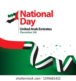National Day United Arab Emirates Vector Template Design Illustration