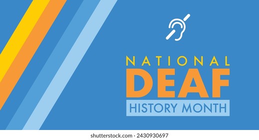 In: National Deaf History Month. Gefeiert von März bis April in den Vereinigten Staaten. Zu Ehren der Errungenschaften der Gehörlosen und Schwerhörigen.